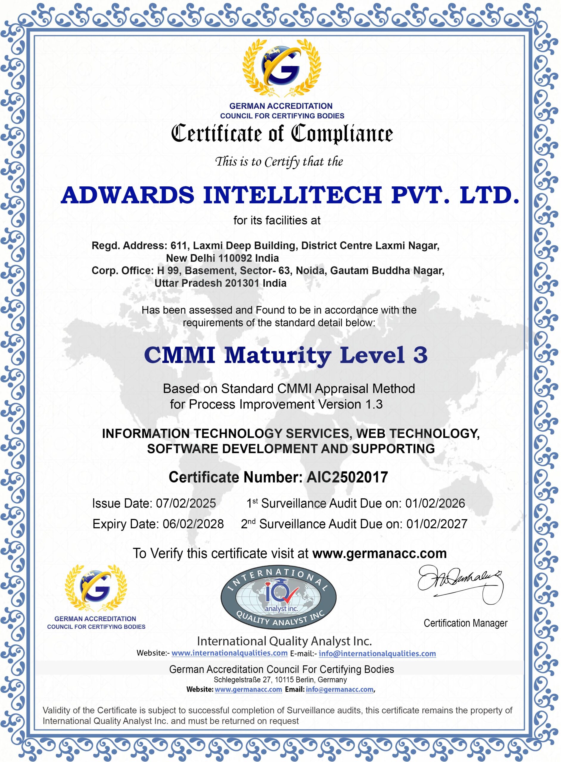 250207_CMMI Maturity Level 3
